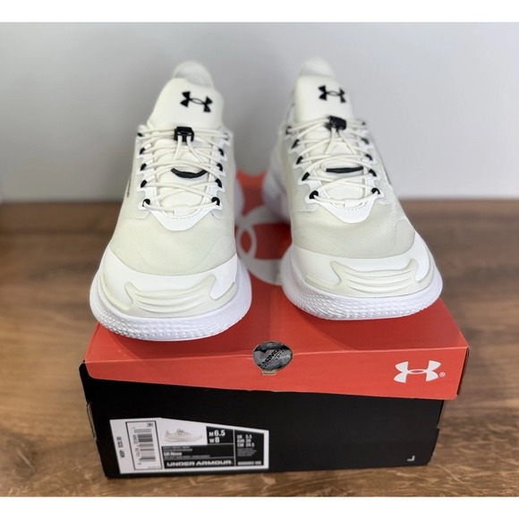 New Under Armour HOVR Infinite Women's‎ Size 8 Running Shoes White/Ivory Workout - Picture 3 of 6